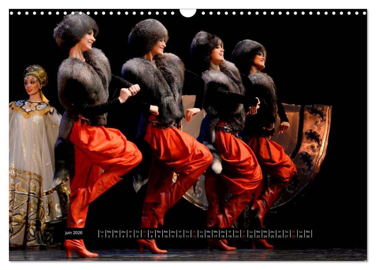 Produktbild: Danses de l'&acirc;me russe (Calendrier mural 2026 DIN A3 vertical), CALVENDO calendrier mensuel
