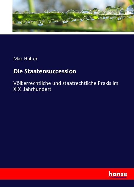 Produktbild: Die Staatensuccession