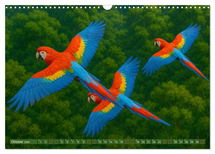 Produktbild: &Uuml;ber dem Vogelflug (Wandkalender 2026 DIN A3 quer), CALVENDO Monatskalender