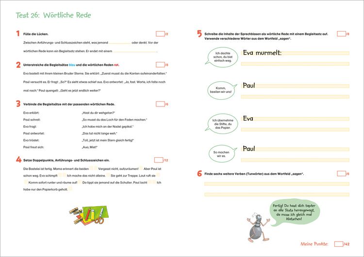 Produktbild: Fit f&uuml;r Deutsch 3. Klasse. Mein Testheft