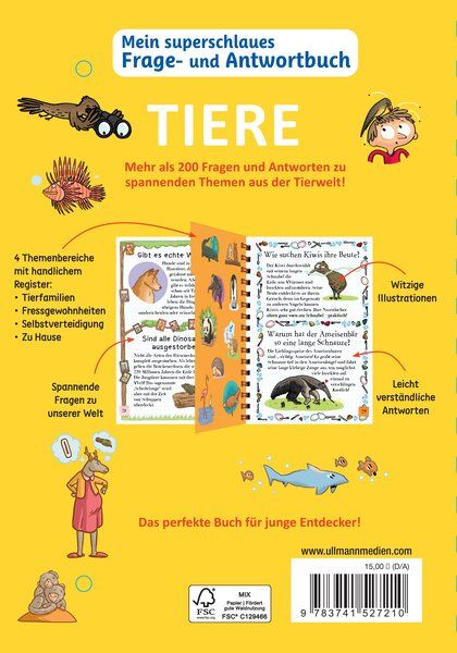 Produktbild: Mein superschlaues Frage- und Antwortbuch - Tiere