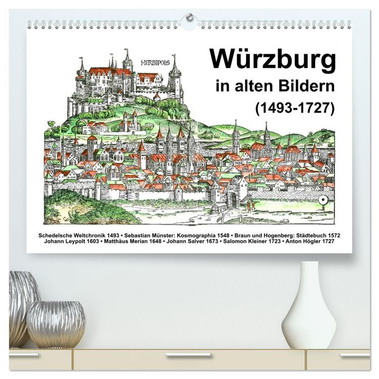 Produktbild: W&uuml;rzburg in alten Bildern (hochwertiger Premium Wandkalender 2026 DIN A2 quer), Kunstdruck in Hochglanz