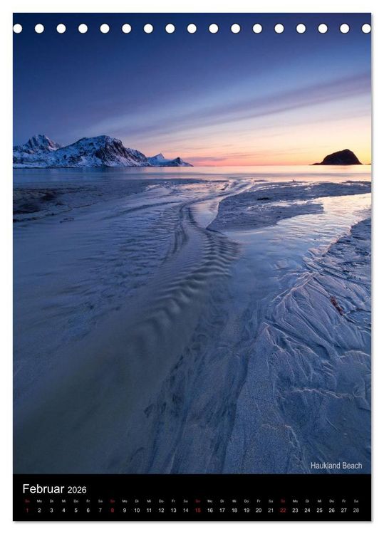 Produktbild: Northern Norway (Tischkalender 2026 DIN A5 hoch), CALVENDO Monatskalender