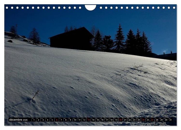 Produktbild: Neige sur les Hautes Alpes (Calendrier mural 2026 DIN A4 vertical), CALVENDO calendrier mensuel