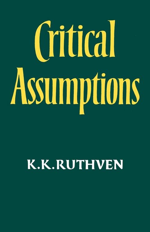 Produktbild: Critical Assumptions