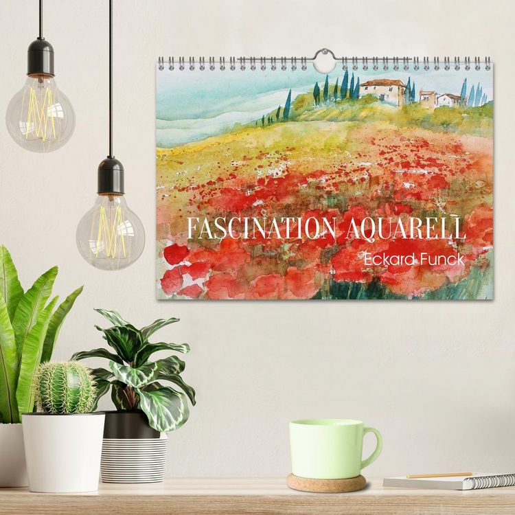 Produktbild: Faszination Aquarell - Eckard Funck (Wandkalender 2026 DIN A4 quer), CALVENDO Monatskalender