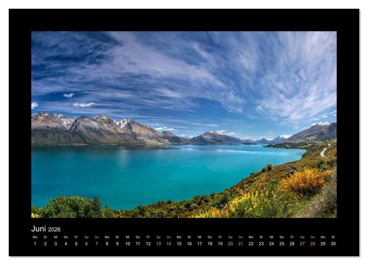 Produktbild: Neuseeland - Wunderwelt der Natur (Wandkalender 2026 DIN A4 quer), CALVENDO Monatskalender