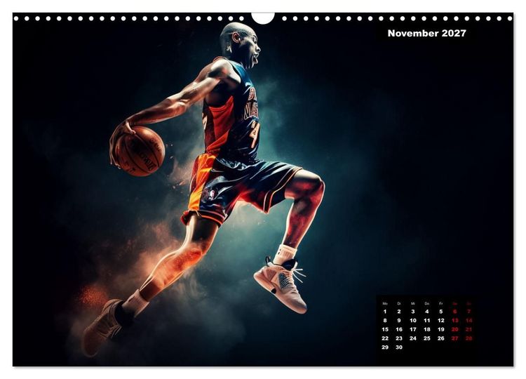 Produktbild: Faszination Basketball (Wandkalender 2027 DIN A3 quer), CALVENDO Monatskalender