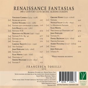 Produktbild: Renaissance Fantasias - 16TH Century Lute Music Ac