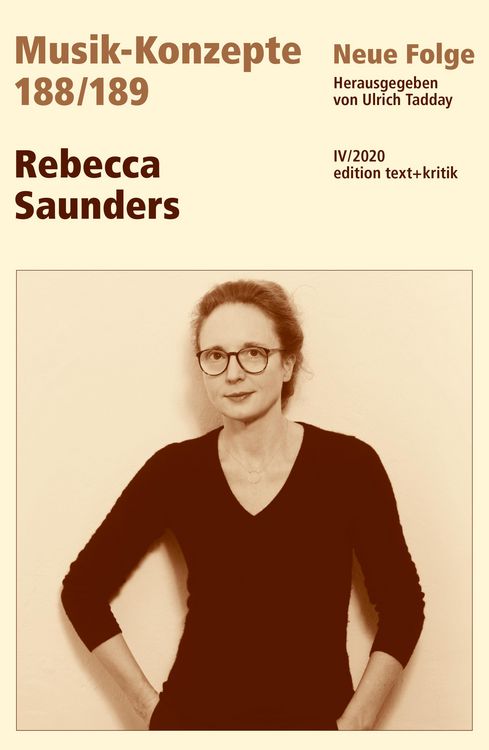 Produktbild: MUSIK-KONZEPTE 188 / 189: Rebecca Saunders