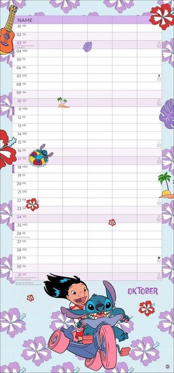 Produktbild: Stitch Familienplaner 2027