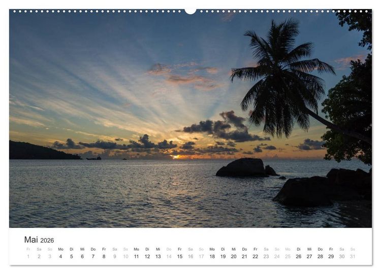 Produktbild: Seychellen - Willkommen im Paradies (hochwertiger Premium Wandkalender 2026 DIN A2 quer), Kunstdruck in Hochglanz