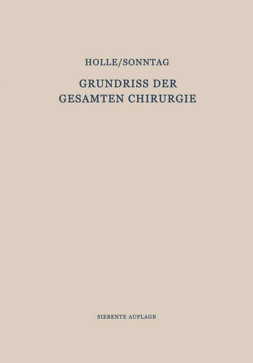 Produktbild: Grundriss der Gesamten Chirurgie