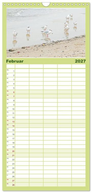 Produktbild: Familienplaner 2027 - Ostseebad K&uuml;hlungsborn. Erholung mit allen Sinnen mit 5 Spalten (Wandkalender, 21 x 45 cm) CALVENDO