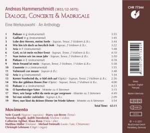 Produktbild: Andreas Hammerschmidt: Dialoge,Concerte & Madriga