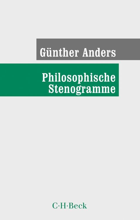 Produktbild: Philosophische Stenogramme