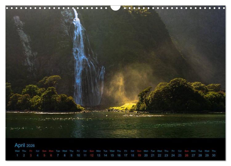 Produktbild: New Zealand - A bicycle adventure (Wall Calendar 2026 DIN A3 landscape), CALVENDO 12 Month Wall Calendar