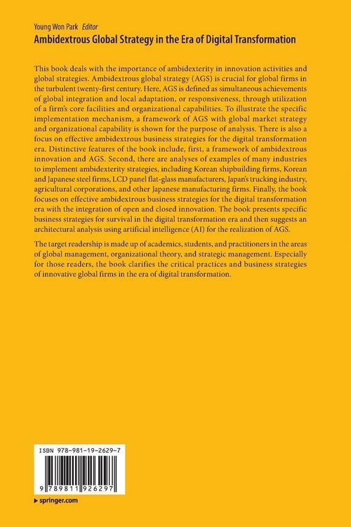 Produktbild: Ambidextrous Global Strategy in the Era of Digital Transformation