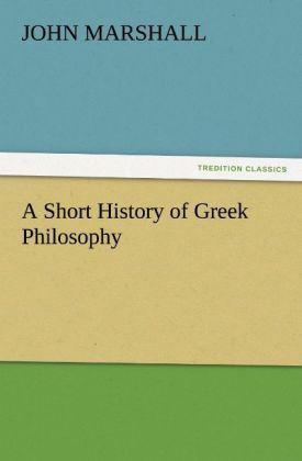 Produktbild: A Short History of Greek Philosophy