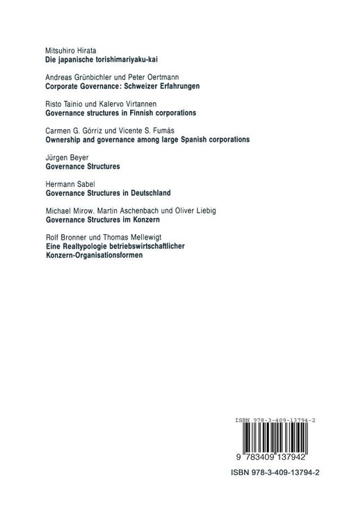 Produktbild: Governance Structures