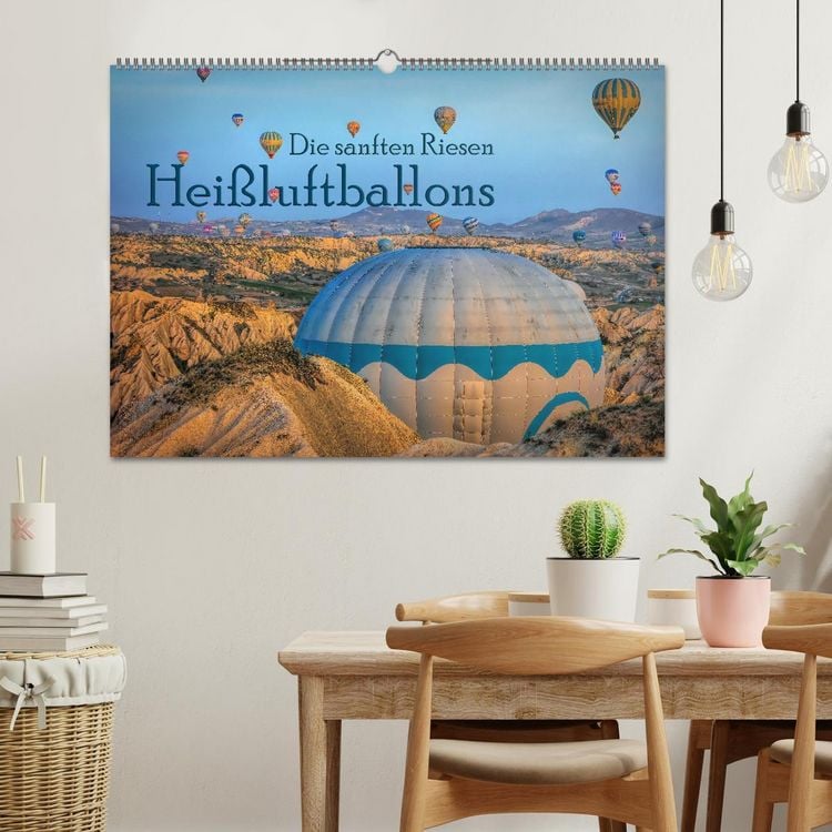 Produktbild: Hei&szlig;luftballons Die sanften Riesen (Wandkalender 2026 DIN A2 quer), CALVENDO Monatskalender