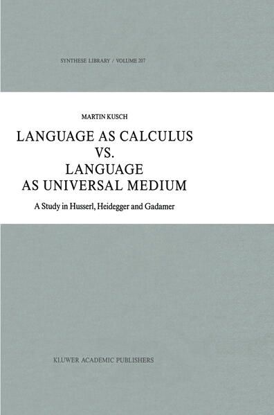 Produktbild: Language as Calculus vs. Language as Universal Medium