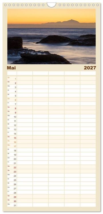 Produktbild: Familienplaner 2027 - Gran Canaria - Extrabreite Landschaften mit 5 Spalten (Wandkalender, 21 x 45 cm) CALVENDO