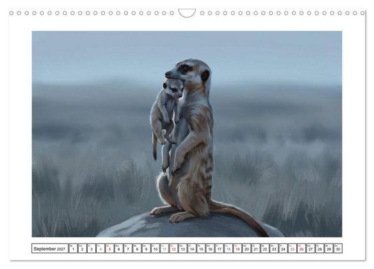 Produktbild: Erdm&auml;nnchen - Ein Tag vor dem Bau (Wandkalender 2027 DIN A3 quer), CALVENDO Monatskalender