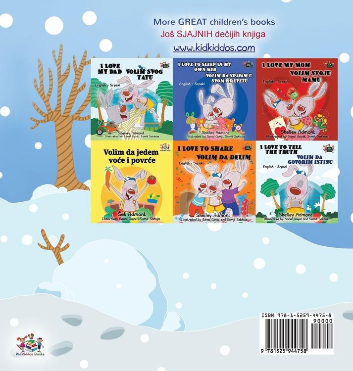 Produktbild: I Love Winter (English Serbian Bilingual Book for Kids - Latin Alphabet)