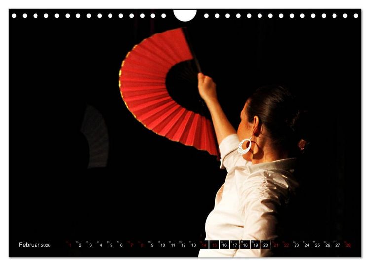Produktbild: Flamenco. Spanischer Tanz (Wandkalender 2026 DIN A4 quer), CALVENDO Monatskalender