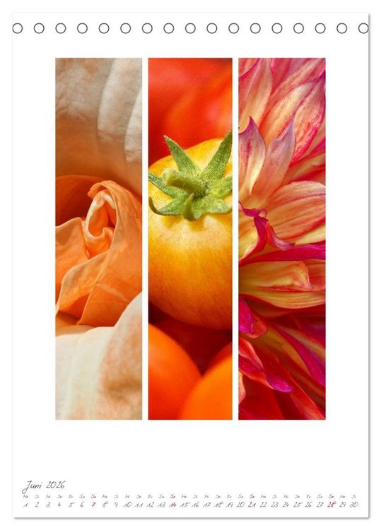 Produktbild: Natur Farben Dreiklang (Tischkalender 2026 DIN A5 hoch), CALVENDO Monatskalender