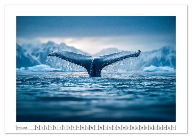Produktbild: Die letzte Fahrt der Sturmkr&auml;he (hochwertiger Premium Wandkalender 2026 DIN A2 quer), Kunstdruck in Hochglanz