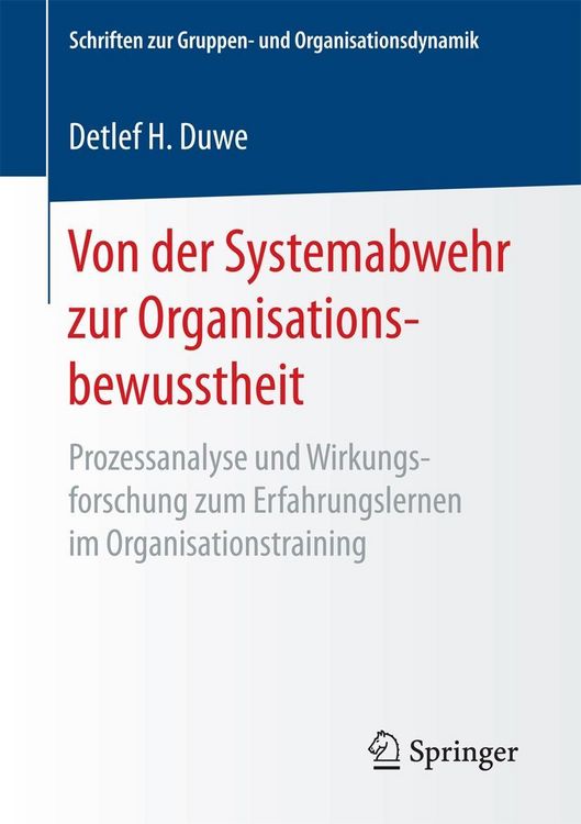Produktbild: Von der Systemabwehr zur Organisationsbewusstheit