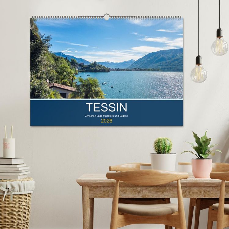 Produktbild: Tessin, zwischen Lago Maggiore und Lugano (Wandkalender 2026 DIN A2 quer), CALVENDO Monatskalender