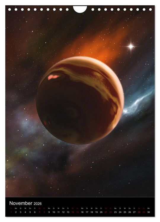 Produktbild: Weit entfernte Welten (Wandkalender 2026 DIN A4 hoch), CALVENDO Monatskalender