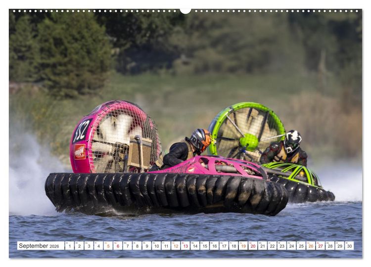 Produktbild: Hovercraft Formel 1 Weltmeisterschaft (hochwertiger Premium Wandkalender 2026 DIN A2 quer), Kunstdruck in Hochglanz