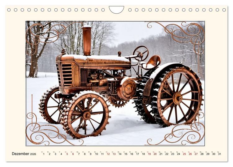 Produktbild: Steampunk Traktoren (Wandkalender 2026 DIN A4 quer), CALVENDO Monatskalender
