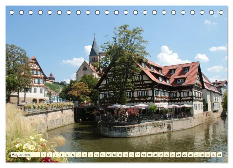 Produktbild: Sehenswertes im Schwaben-Land (Tischkalender 2026 DIN A5 quer), CALVENDO Monatskalender