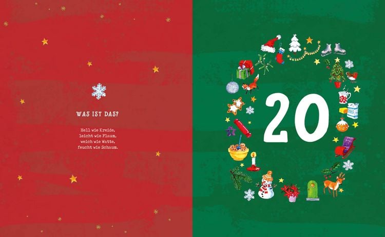 Produktbild: Mein Adventskalender-Buch: Winter-Weihnacht-Wichtelspa&szlig;
