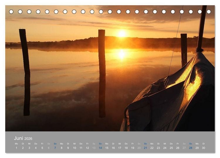 Produktbild: PLANET USEDOM Sonnenaufg&auml;nge (Tischkalender 2026 DIN A5 quer), CALVENDO Monatskalender