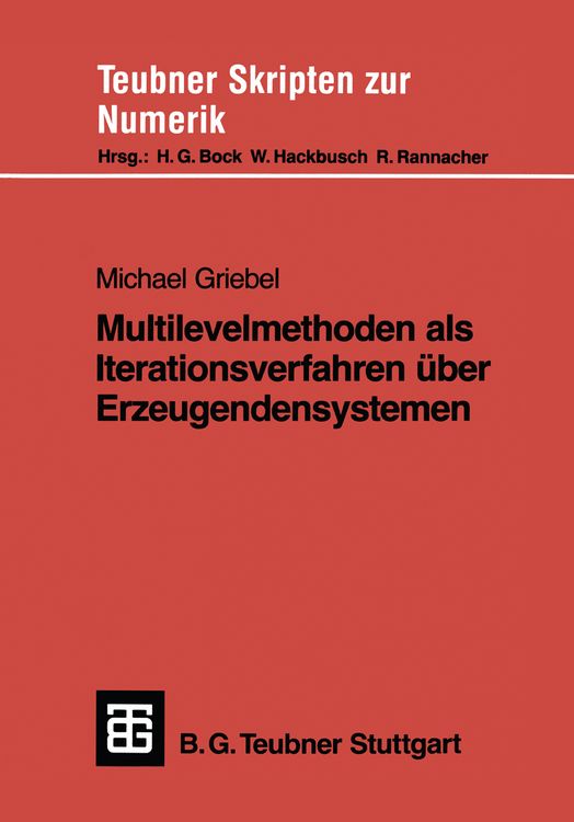 Produktbild: Multilevelmethoden als Iterationsverfahren &uuml;ber Erzeugendensystemen