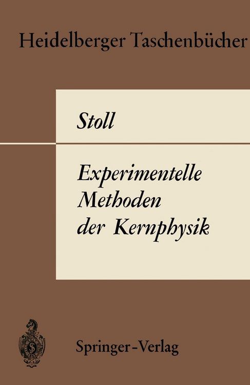 Produktbild: Experimentelle Methoden der Kernphysik