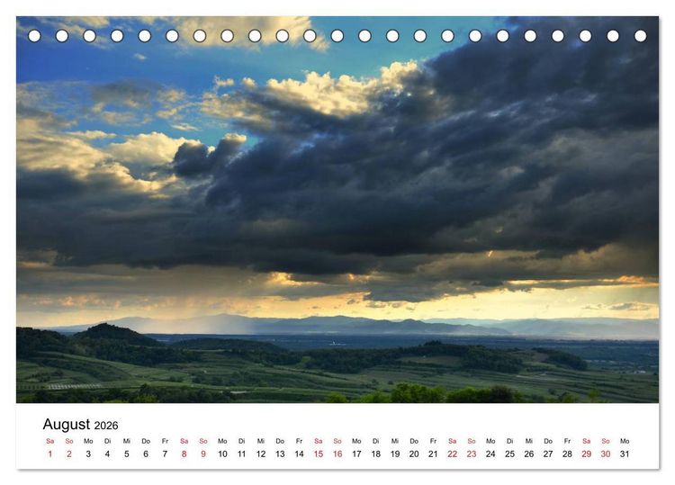 Produktbild: Impressionen vom Kaiserstuhl (Tischkalender 2026 DIN A5 quer), CALVENDO Monatskalender