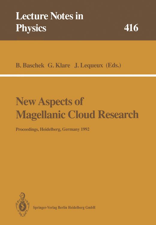 Produktbild: New Aspects of Magellanic Cloud Research
