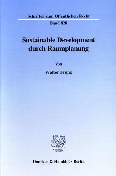 Produktbild: Sustainable Development durch Raumplanung.