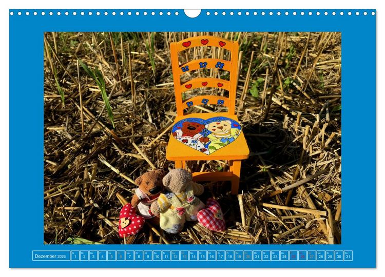 Produktbild: Der Baerchenladen, Teddys und Kunst zum Verlieben (Wandkalender 2026 DIN A3 quer), CALVENDO Monatskalender