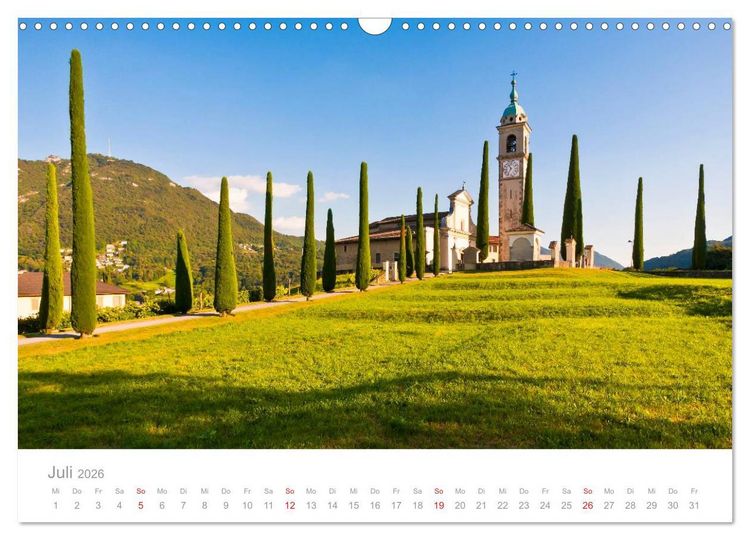 Produktbild: TESSIN Werner Dieterich (Wandkalender 2026 DIN A3 quer), CALVENDO Monatskalender