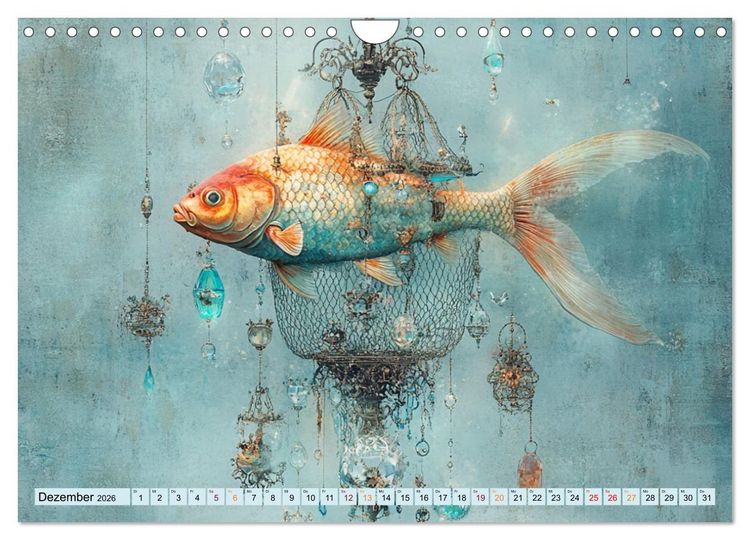 Produktbild: Freitag ist Fischtag (Wandkalender 2026 DIN A4 quer), CALVENDO Monatskalender