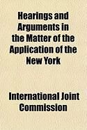 Produktbild: Hearings and Arguments in the Matter of the Application of the New York