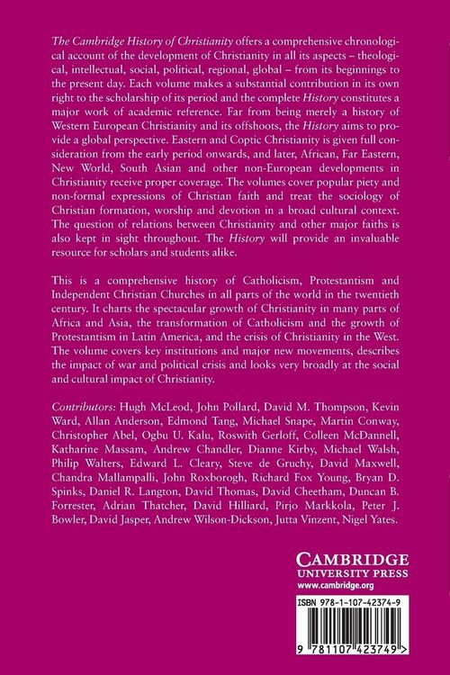 Produktbild: The Cambridge History of Christianity